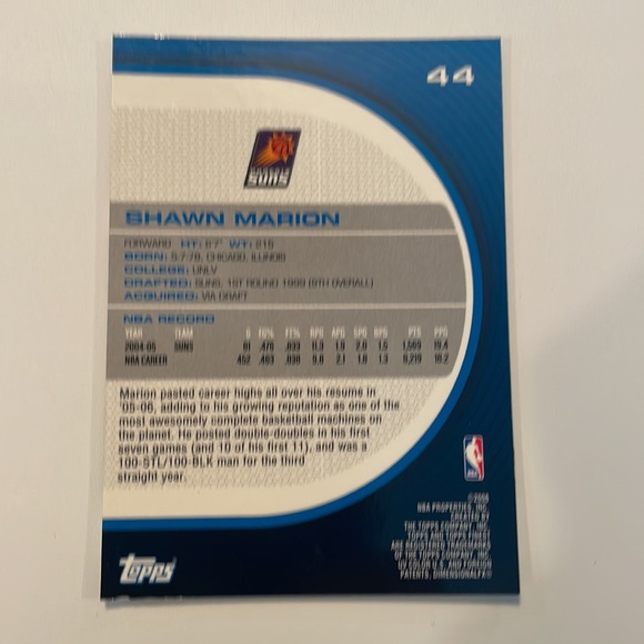 Shawn Marion Topps finest basketball card - Picture 2 of 2